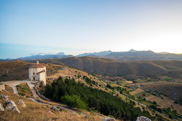 Castello di Rocca Calascio. In provincia dell'aquila, in Abruzzo. Set del film il nome della rosa  