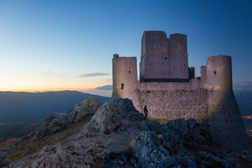 Castello di Rocca Calascio. In provincia dell'aquila, in Abruzzo. Set del film il nome della rosa  