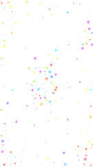 Festive graceful confetti. Celebration stars. Colo