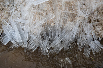 the structure of spring ice