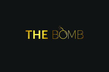 A logo design for a Bomb. creative, modern. minimalist, cartoon