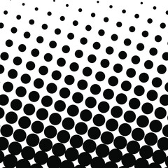 Black halftone background. Black polka dot. Halftone pattern. Modern Halftone Background, backdrop, texture, pattern. Vector illustration. Halftone Backdrop.