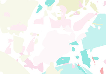 Terrazzo modern abstract template. Pink and blue