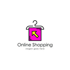 Logo design for online shopping moll. minimalist, creative, modern