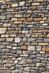 Rustic stone wall