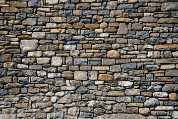 Rustic stone wall