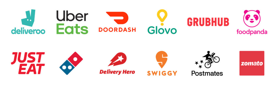 Kiev, Ukraine - September 19, 2020: Set Popular Delivery Courier Services  Icons, Logo Company: Fedex, TNT, Glovo, DHL, UPS, USPS, Editorial Stock  Image - Illustration of glovo, logo: 196773504