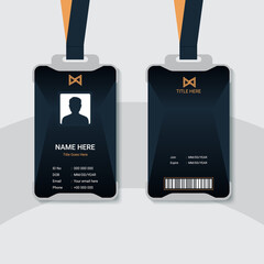 Identity card design for corporate business purpose