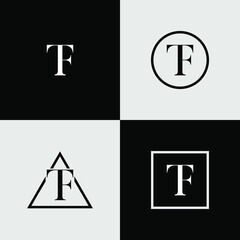 T and F letter logo design