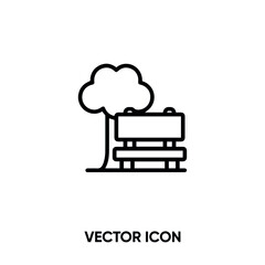 Park vector icon. Modern, simple flat vector illustration for website or mobile app.Garden symbol, logo illustration. Pixel perfect vector graphics	