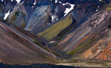 Colourful mountains in Iceland