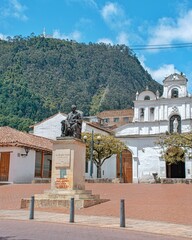 Fototapeta premium Urban landscape of the city of Bogota, located in Latin America
