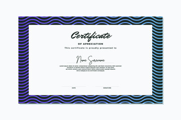 Modern certificate template, Use for print, certificate, diploma, graduation.