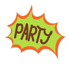 Simple Phrases in Elements for the Halloween celebration. Vector illustration isolated on white background.