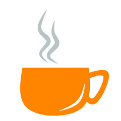 cup of hot tea vector illustration