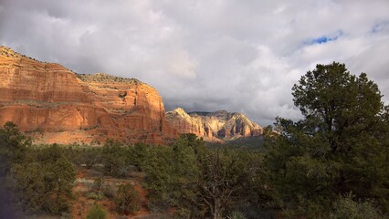 The scenic view of the natural scenery of Sedona, Arizona.  A spectacular tourist destination.