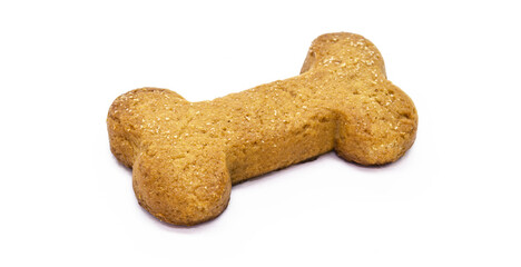 Homemade bone shaped dog food biscuit, healthy dog ​​food