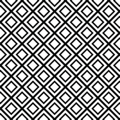 Fototapeta premium Modern Black Rhombus Seamless Pattern