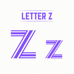 Abstract Letter Z With Creative Design