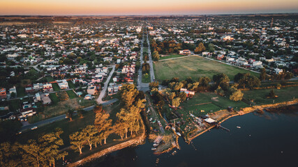 Chascomus city from the air