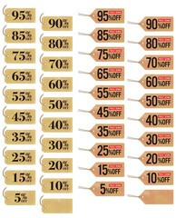 横長の値下げタグ