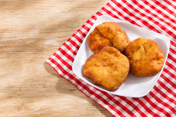 Venezuelan wheat flour pastelitos - Traditional andean food