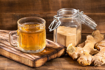 Organic ginger root tea - Zingiber officinale