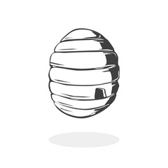 Beehive Flat Icon Vector illustration
