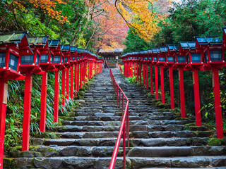 Fototapeta na wymiar 秋の京都　貴船神社