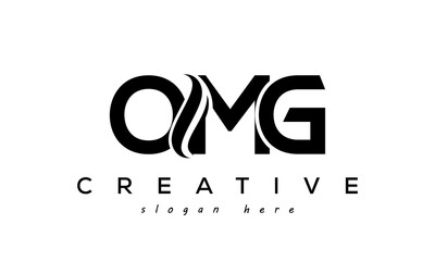 Letter OMG creative logo design vector	 - obrazy, fototapety, plakaty
