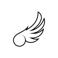 wing  icon design illustration