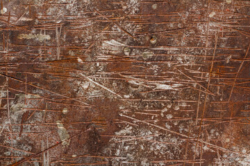old steel texture brown background. brown rusted steel