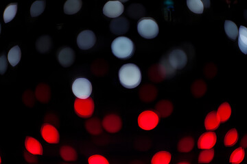 Blurred lights  bokeh at night.