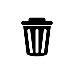 rubbish bin icon design illustration