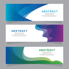 Vector abstract design web banner template. Web Design Elements - Header Design. Abstract geometric web banner template on grey background.Modern banner.