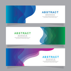 Fototapeta premium Vector abstract design web banner template. Web Design Elements - Header Design. Abstract geometric web banner template on grey background.Modern banner.