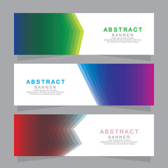 Vector abstract design web banner template. Web Design Elements - Header Design. Abstract geometric web banner template on grey background.Modern banner.