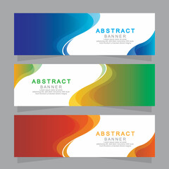 Naklejka premium Vector abstract design web banner template. Web Design Elements - Header Design. Abstract geometric web banner template on grey background.Modern banner.