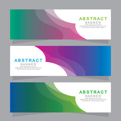 Fototapeta premium Vector abstract design web banner template. Web Design Elements - Header Design. Abstract geometric web banner template on grey background.Modern banner.