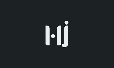 Fototapeta na wymiar Alphabet letters Initials Monogram logo HJ, JH, H and J