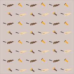 autumn background with mushrooms and leaves