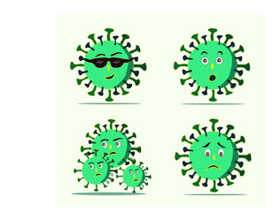 cartoon of coronavirus