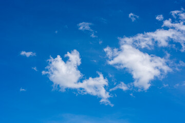 Blue sky with white clouds