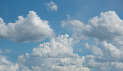 Blue sky with white clouds