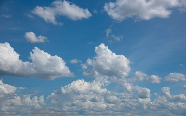 Blue sky with white clouds
