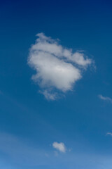 Blue sky with white clouds