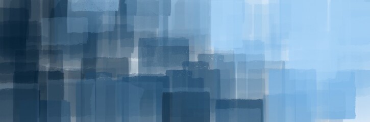 Obraz premium abstract painting with squares and blue color for card background, wallpaper, presentation, and poster