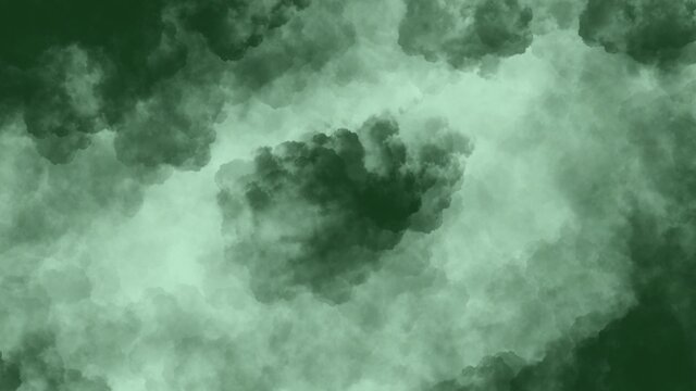 abstract painting with cloud texture and green color for wallpaper, poster, card background, or website
