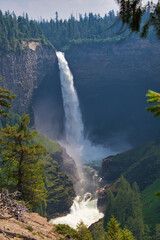 A view of Helmcken Falls.     Wells Gray BC Canada
