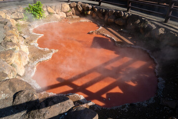 大分県別府市の地獄めぐりの風景 Scenery of Jigoku Meguri (Hell Tour) in Beppu City, Oita Prefecture, Japan